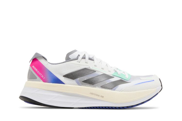 adidas Adizero Boston 11 'White Lucid Blue Fuchsia'