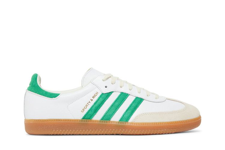 Sporty & Rich x adidas Samba OG 'White Green'
