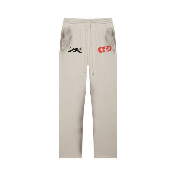 Hellstar If You Dont Like Us Beat Us Sweatpants 'White'