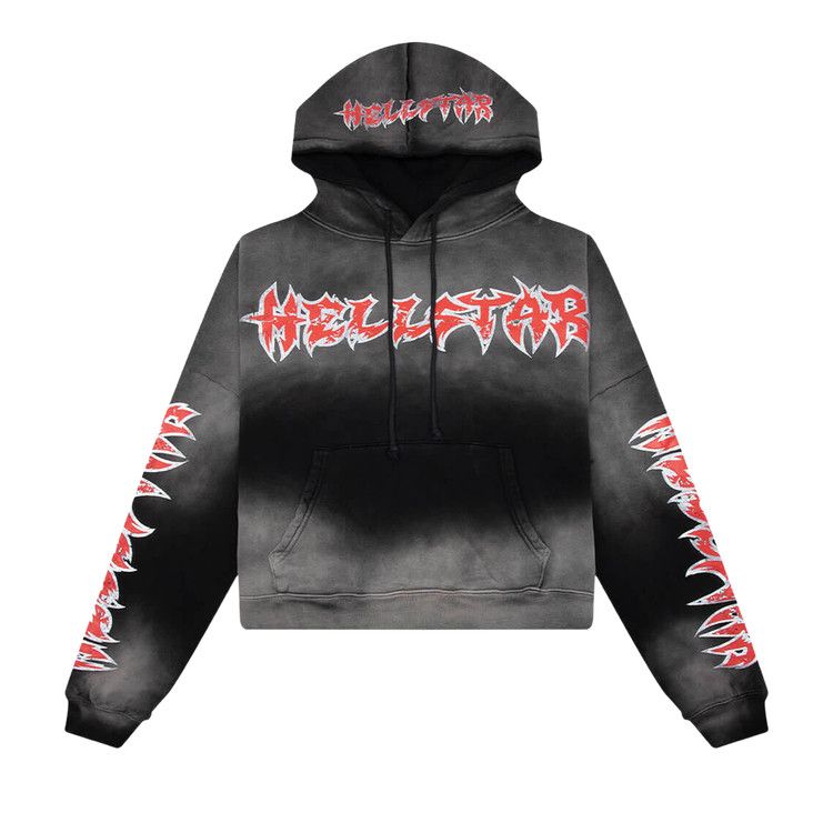 Hellstar Stars Shine Graffiti Hoodie 'Black'