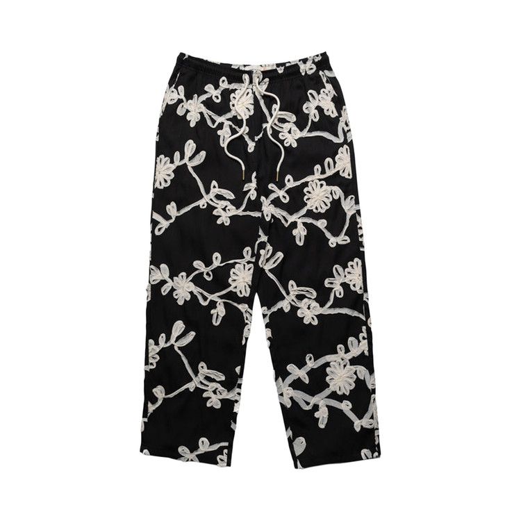 Honor The Gift Floral Ribbon Ankle Pant 'Black'