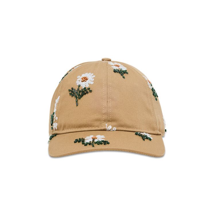 Honor The Gift Flowers Beaded 6 Panel Cap 'Taupe'