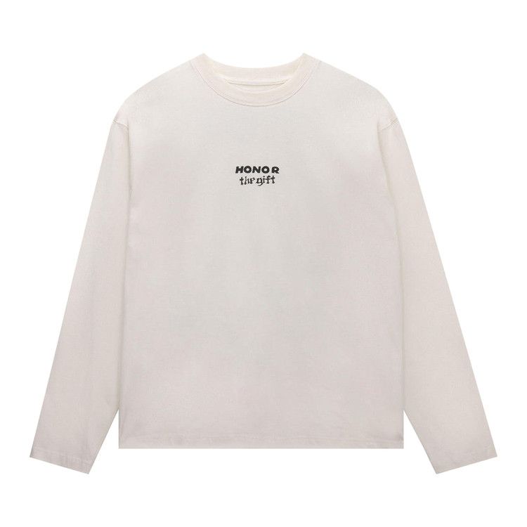Honor The Gift Running Shit Long-Sleeve Tee 'White'