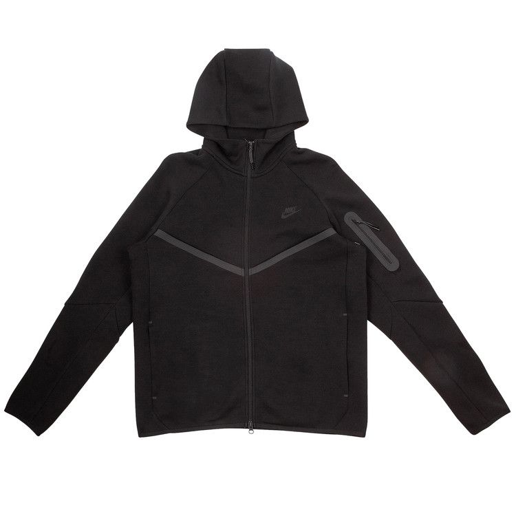 Nike Tech Full Zip Windrunner Hoodie 'Black/Black'