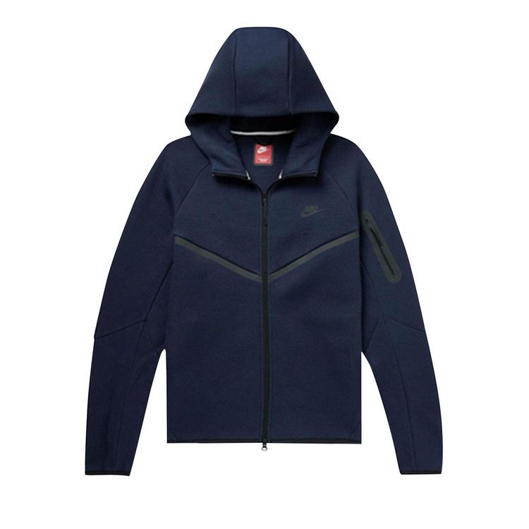 Nike Tech Full Zip Windrunner Hoodie 'Obsidian/Black'