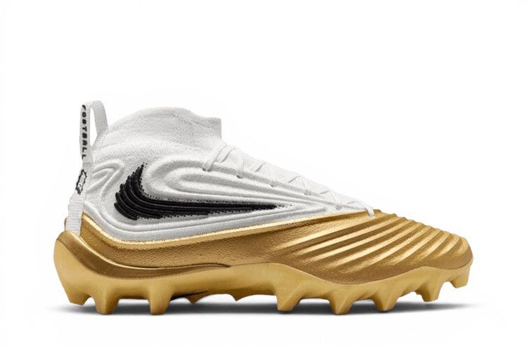 Nike Alpha Menace 5 Elite 'White Metallic Gold'