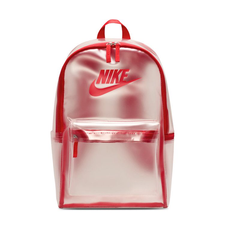 Nike Heritage Crystal Backpack 'Clear/University Red/University Red'