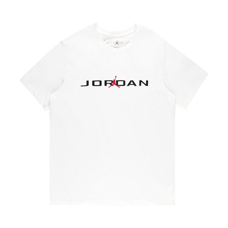 Air Jordan T-Shirt 'White/Black/Gym Red'