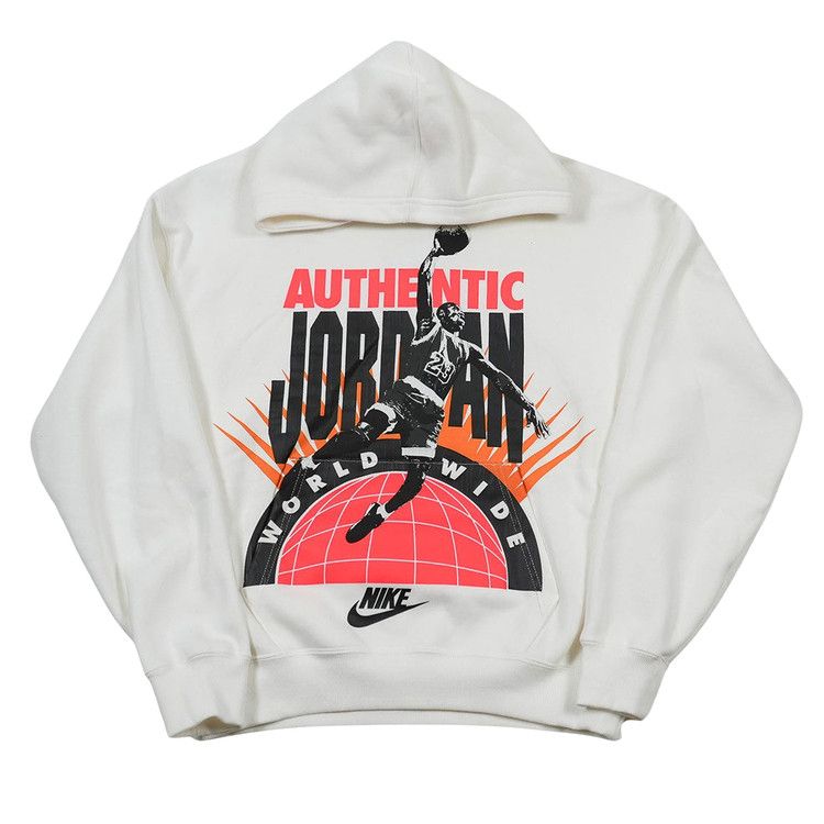 Air Jordan Authentic Jordan Graphic Hoodie 'Sail/Infrared 23'