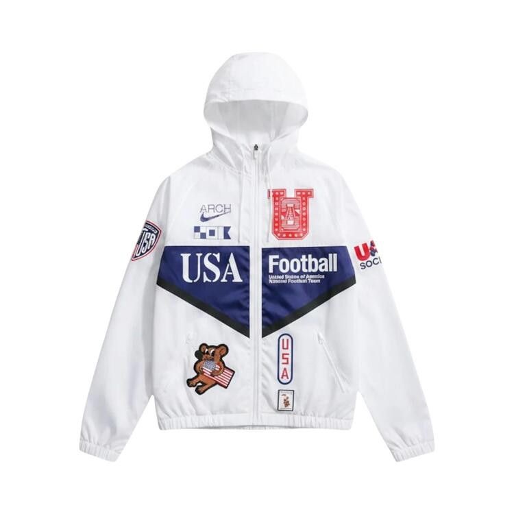 Nike USA x V.A.A. Anthem Jacket 'White/Deep Royal Blue'