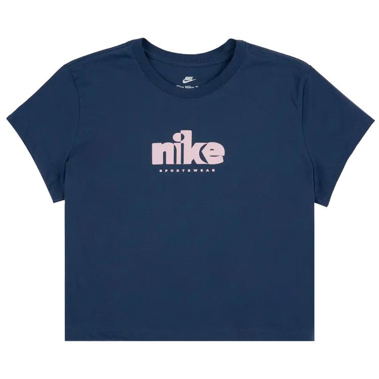 Nike NSW Club Short-Sleeve Tee 'Mystic Navy/Pink Foam'