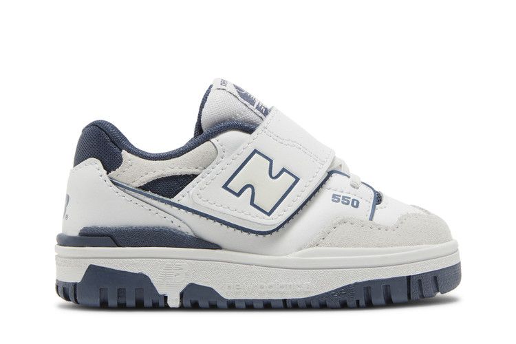 New Balance 550 Bungee Lace Top Strap Toddler 'White Vintage Indigo'