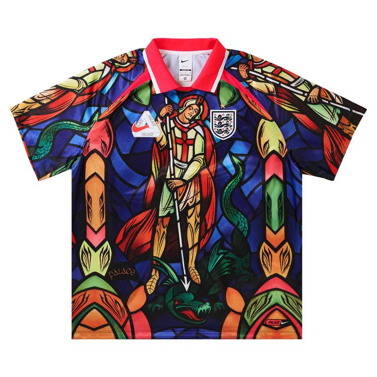 Palace x Nike England Dri-Fit Football Jersey 'Bright Crimson'