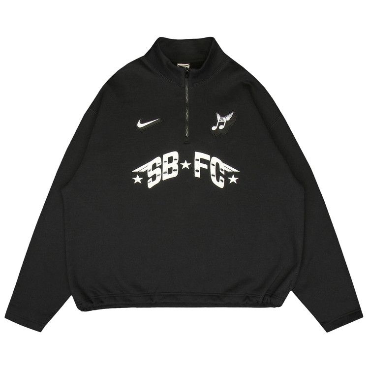 Nike Zip Fleece Crew-Neck Sweatshirt "Club 58" 'Black'