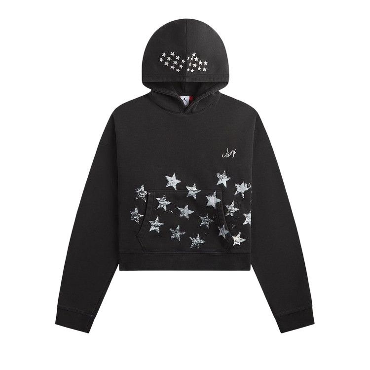 Air Jordan M J IH Crop Hoodie 'Black/Ivory'