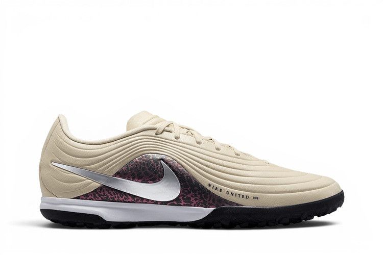 Nike United Tiempo Maestro Academy TF Low 'Fossil Burgundy Crush Metallic Silver'