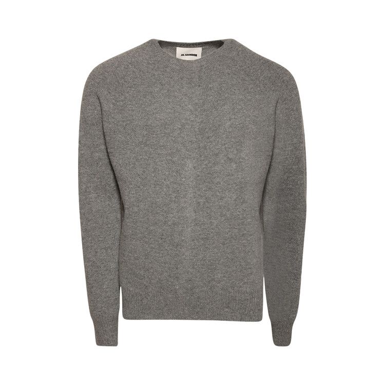 Jil Sander Wool Cashmere Crewneck Knit Top 'Smoke'