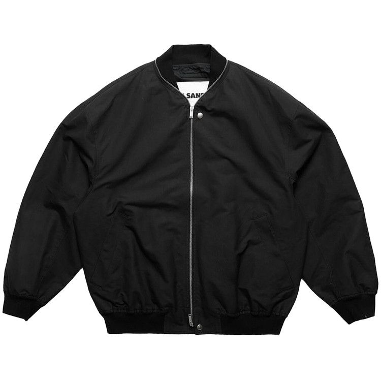 Jil Sander Zipped Bomber Jacket 'Black'