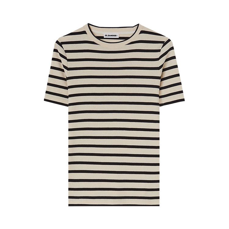 Jil Sander Stripe T-Shirt 'Beige/Black'
