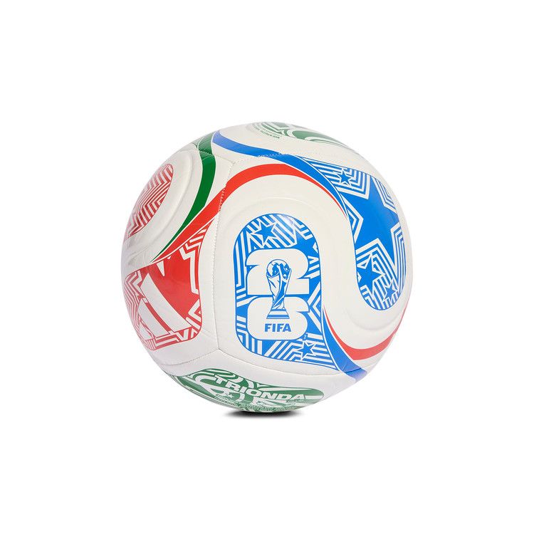 Adidas FIFA World Cup 26 Trionda Club Ball 'White/Vivid Red/Glow Blue/Green'
