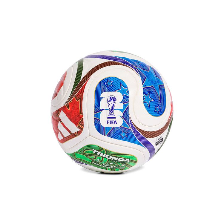 Adidas FIFA World Cup 26 Trionda Competition Ball 'White/Solar Blue/Hi-Res Red/Flash Lime'