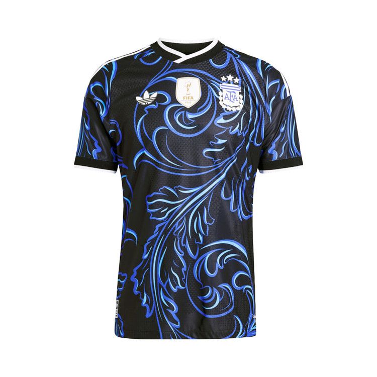 Adidas Argentina 26 Away Authentic Jersey 'Black/Lucid Blue/Blue Burst'