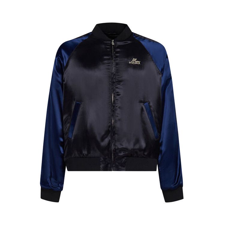 Marni Emrboidered Logo Satin Jacket 'Black'