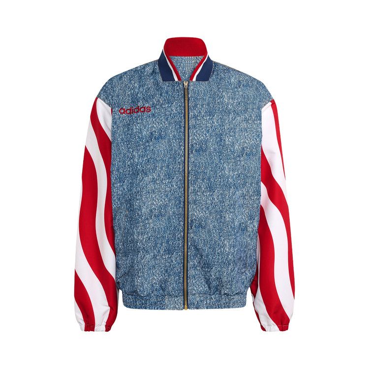 Adidas DEN GR Tracksuit Jacket 'White/Dark Blue'