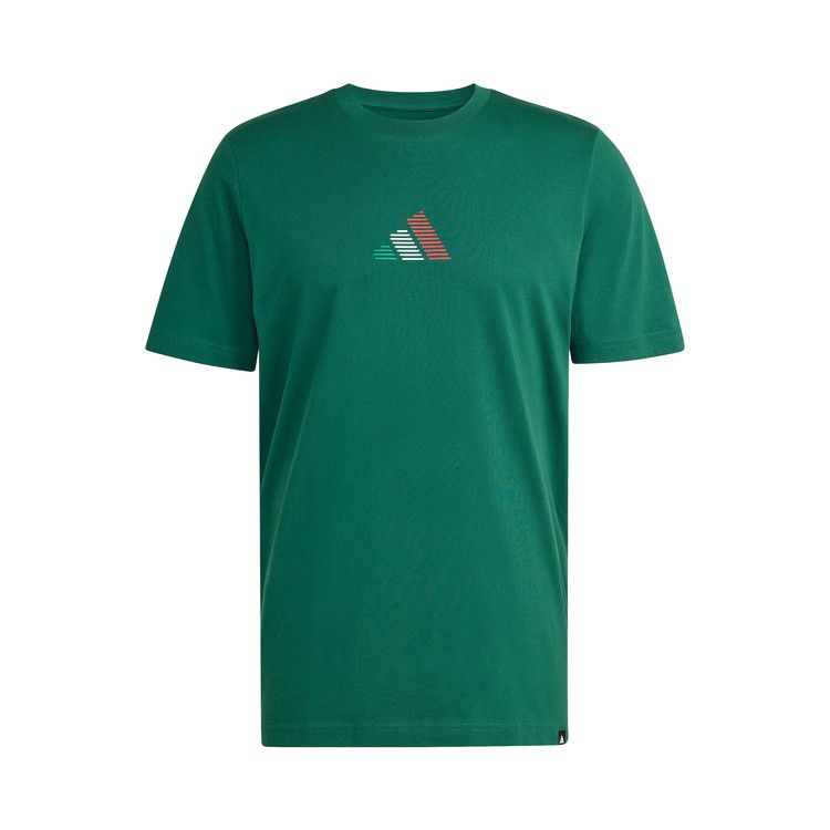 Adidas Mexico Azteca Graphic T-Shirt 'Dark Green'