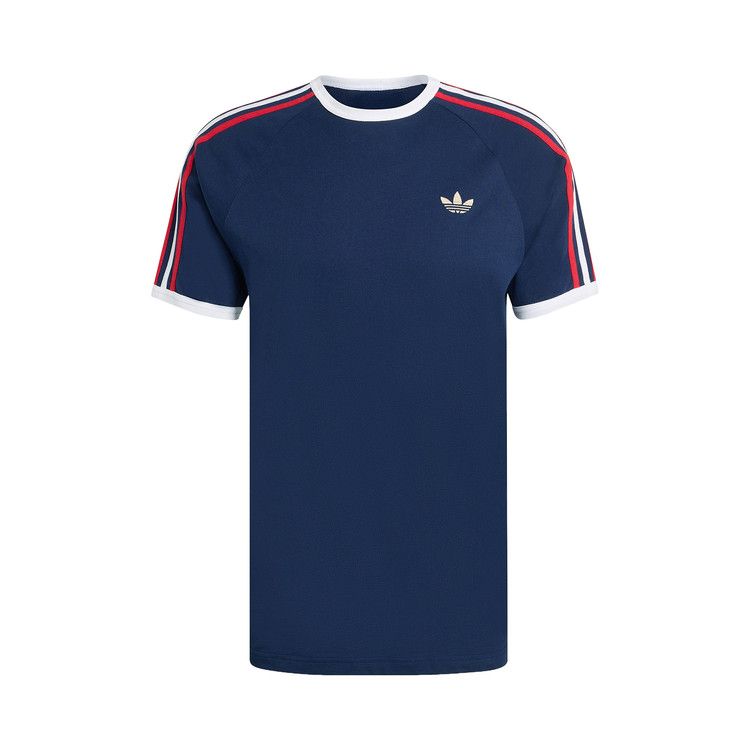 Adidas Originals 3-Stripes Tee 'Night Indigo/Better Scarlet/White'