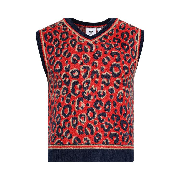 Adidas x Wales Bonner Knit Vest 'Collegiate Navy/Magic Beige/Better Scarlet'
