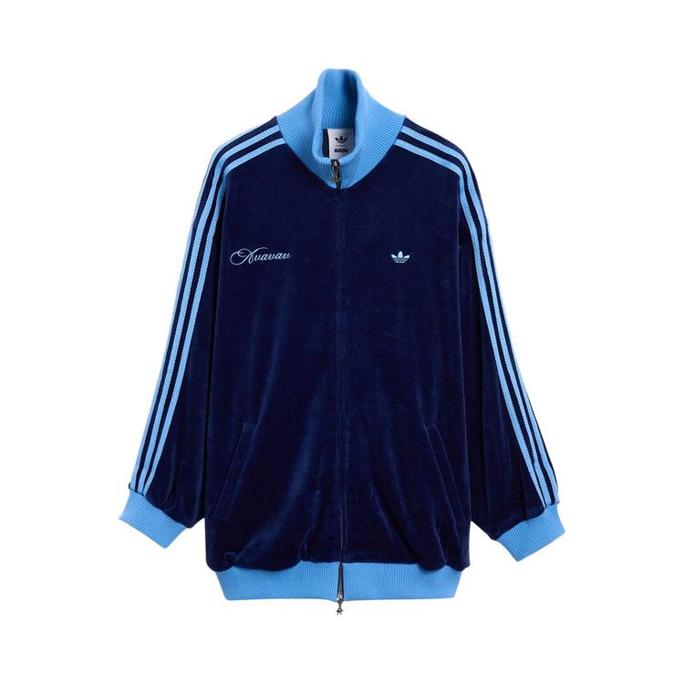 Adidas x Avavav Velvet Zip Up Track Jacket 'Dark Blue'