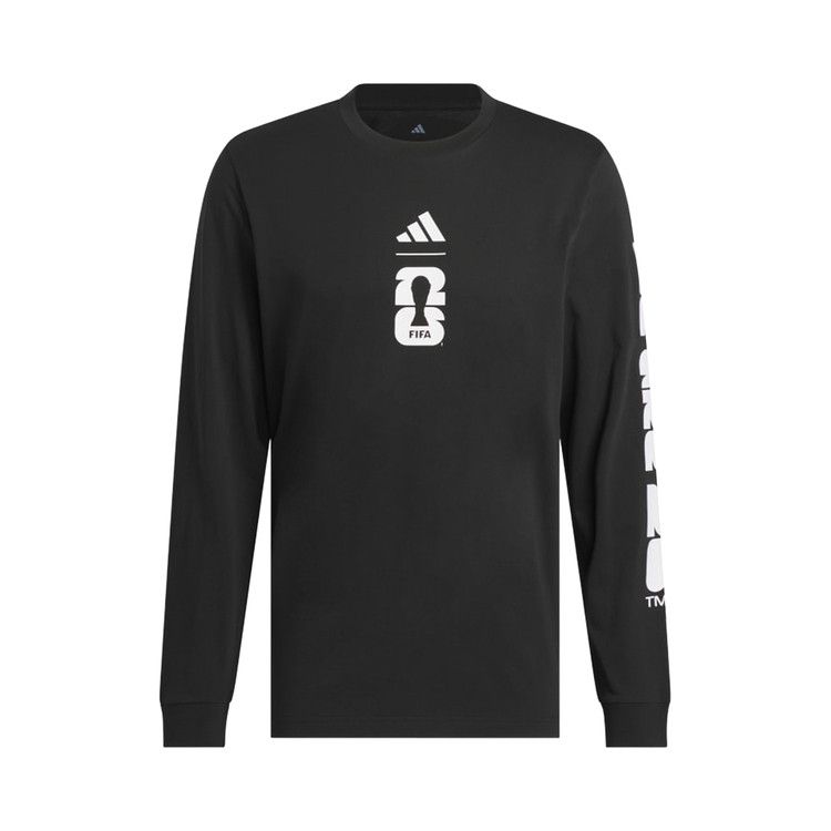 Adidas FIFA World Cup 26 Match Ball Graphic Long Sleeve T-Shirt 'Black'