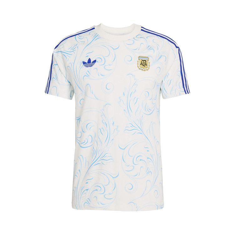 Adidas Argentina Originals All Over Print T-Shirt 'Off White'