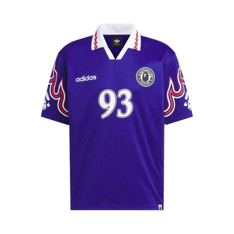 Adidas x BAPE SSL Flame Jersey 'Japan Blue'