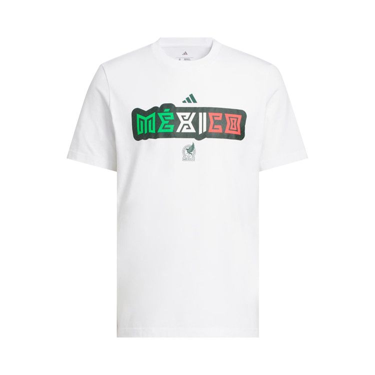 Adidas World Cup 26 Mexico Home Graphic Tee 'White'