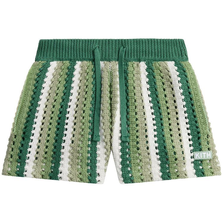 Kith Open Knit Camp Short 'Sage'