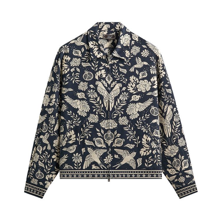 Kith Cupro Linen Connor Blouson Jacket 'Nocturnal'