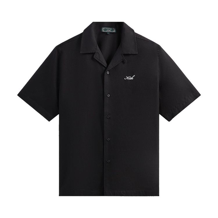 Kith Thompson Camp Collar Shirt 'Black'