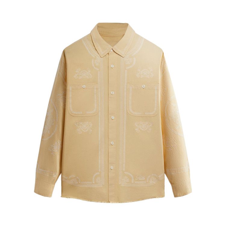 Kith Raw Hem Denim Apollo Shirt 'Blonde'