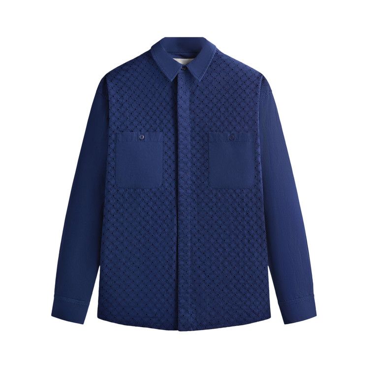 Kith Lattice Floral Long-Sleeve Apollo Shirt 'Cave'