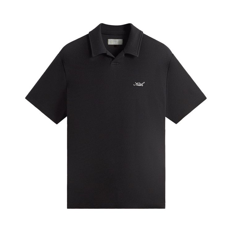 Kith Micro Waffle Drew Polo 'Black'
