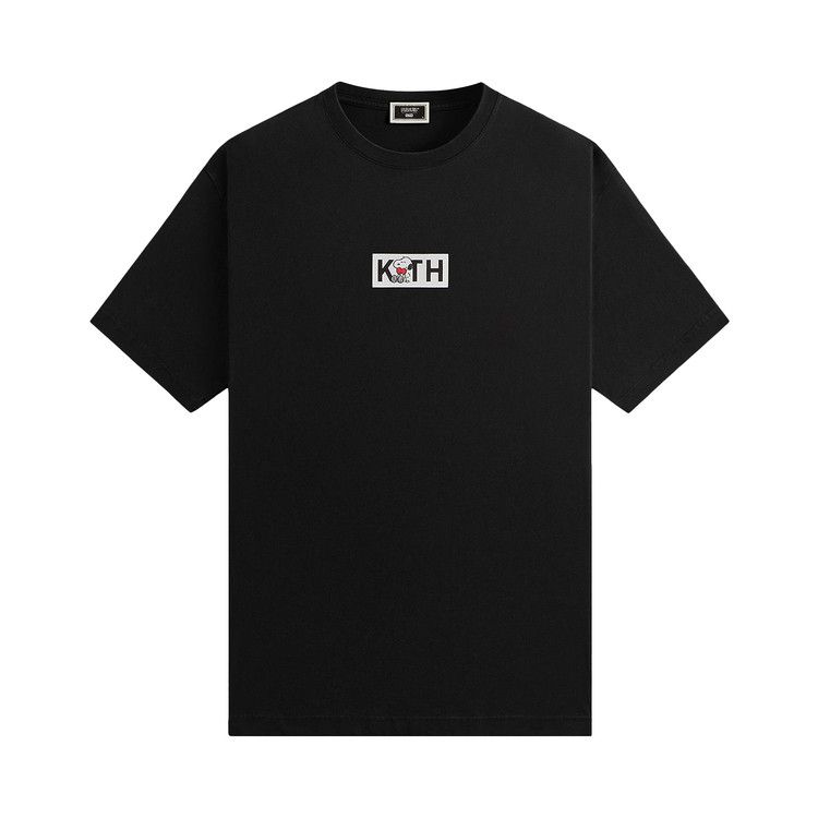 Kith For Peanuts Snoopy Classic Logo Tee 'Black'