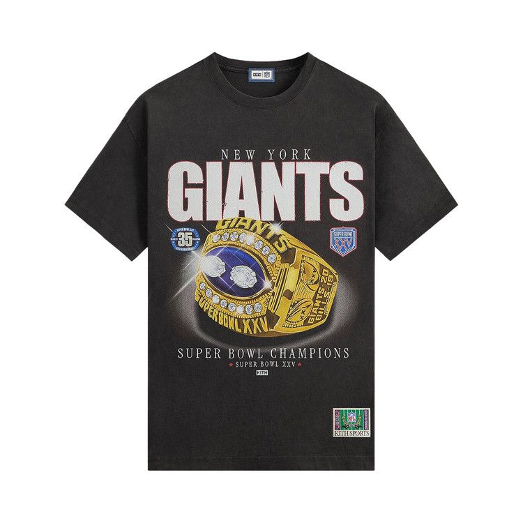 Kith For The NFL New York Giants Ring Vintage Jones Tee 'Black'