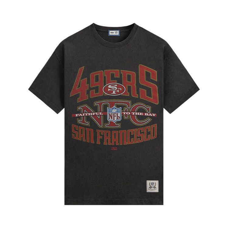 Kith For The NFL San Francisco 49ers Xxl Vintage Jones Tee 'Black'