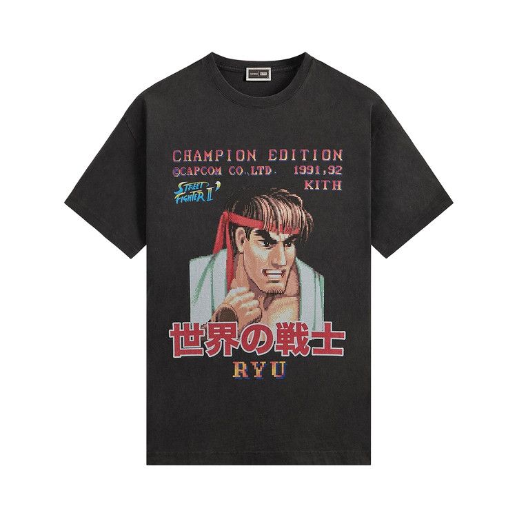 Kith x Capcom Ryu Champion Edition Vintage Tee 'Black'