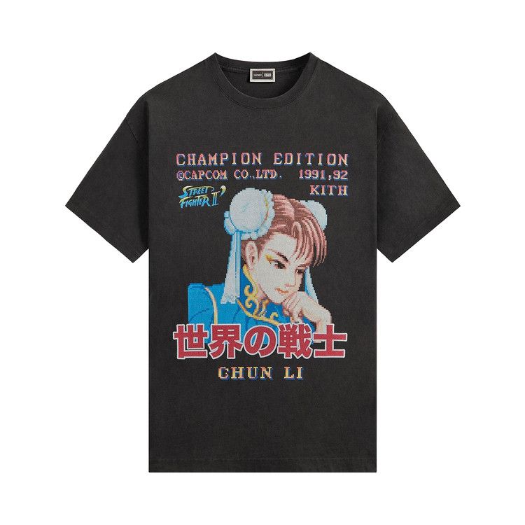 Kith x Capcom Chun Li Champion Edition Vintage Tee 'Black'