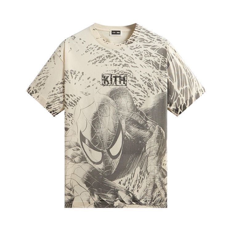 Kith x Marvel Spiderman All-Over Printed Vintage Tee 'Black'