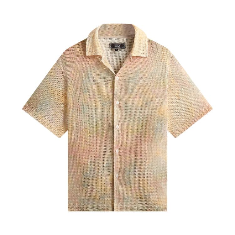 Kith Cloud Dye Cotton Mesh Thompson Camp Collar Shirt 'Sedona'