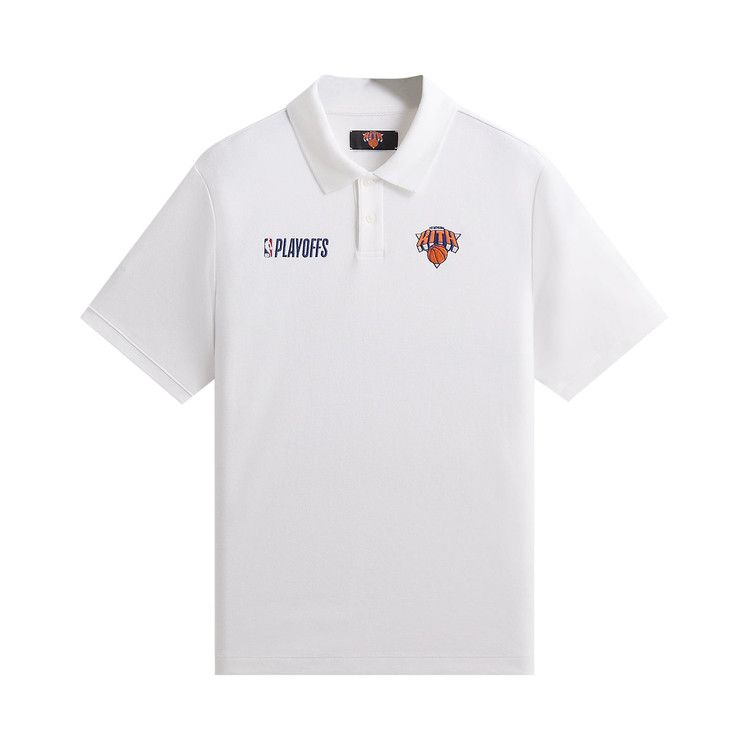 Kith For The New York Knicks Playoffs Ainslie Pique Polo 'White'